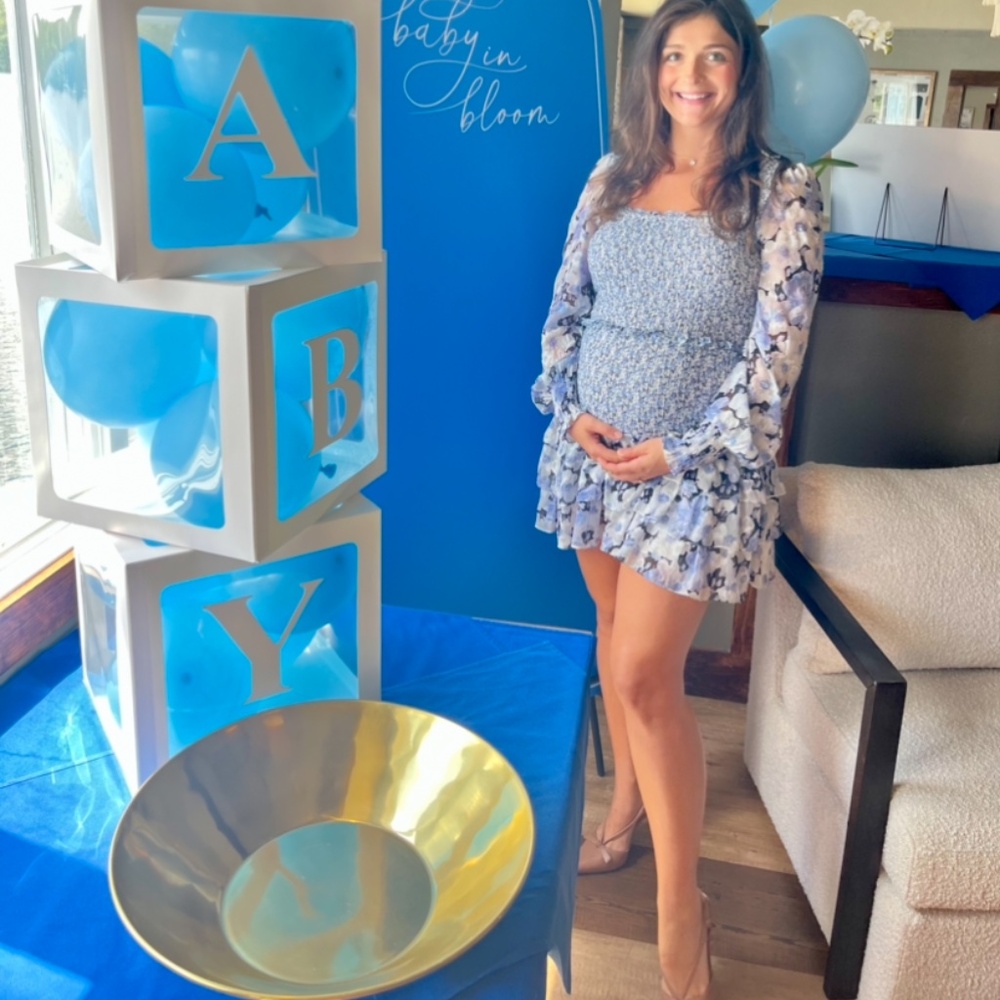 Maternity Dress / Baby Shower Mini Dress